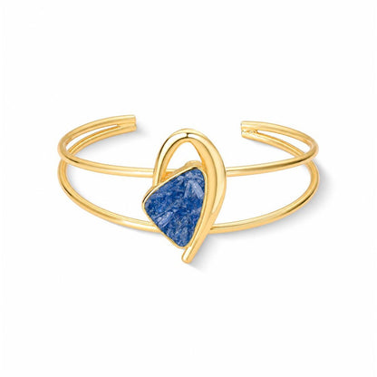 Pulseira Brilhato folheada a ouro Coleção Serena - variação de pedra natural fragmentada