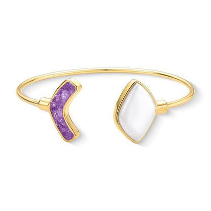 Pulseira Brilhato Pedras Naturais Brasileiras — Folheado a Ouro