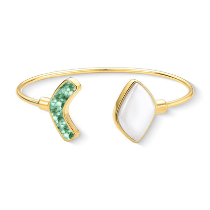 Pulseira Brilhato Pedras Naturais Brasileiras — Folheado a Ouro