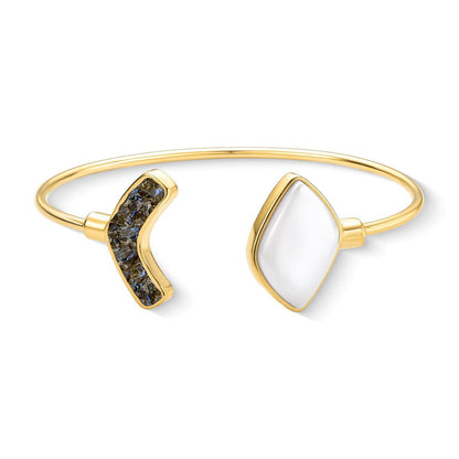 Pulseira Brilhato Pedras Naturais Brasileiras — Folheado a Ouro