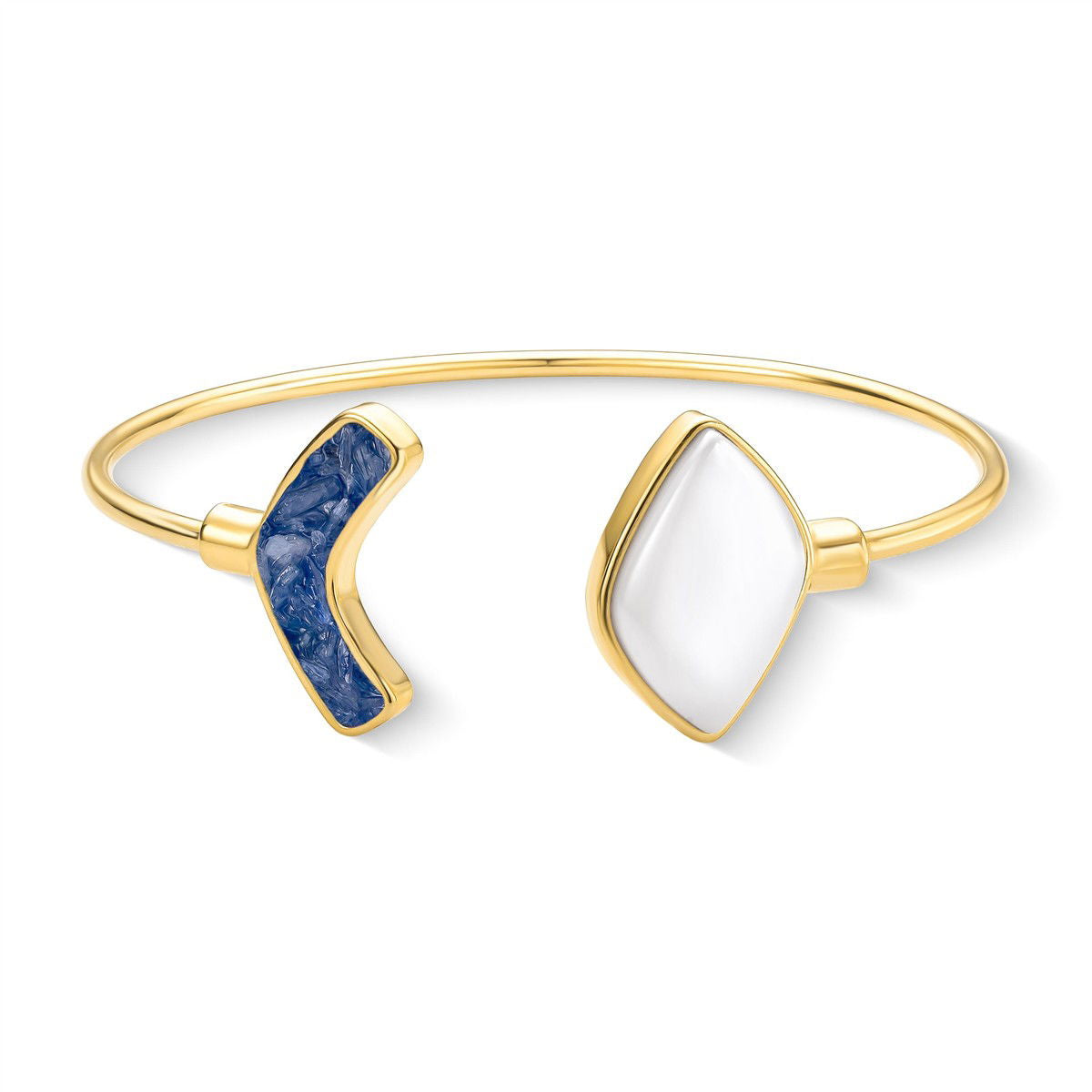 Pulseira Brilhato Pedras Naturais Brasileiras — Folheado a Ouro