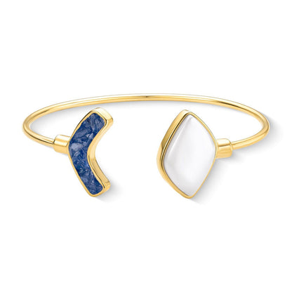 Pulseira Brilhato Pedras Naturais Brasileiras — Folheado a Ouro
