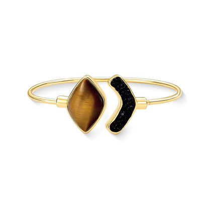Pulseira Brilhato Pedras Naturais Brasileiras — Folheado a Ouro