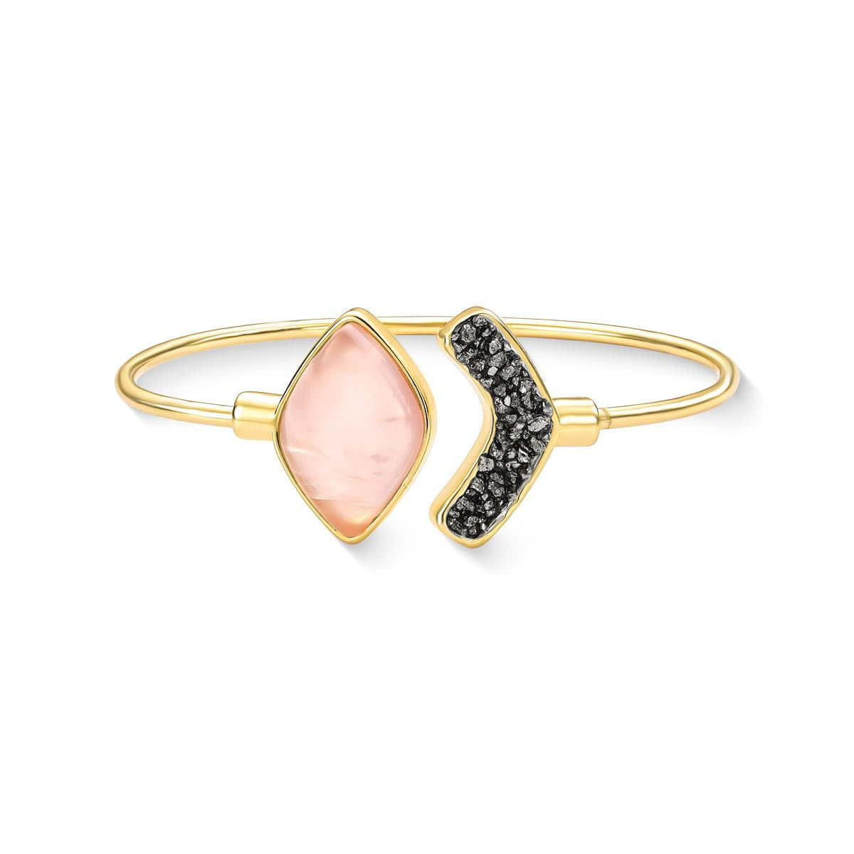 Pulseira Brilhato Pedras Naturais Brasileiras — Folheado a Ouro