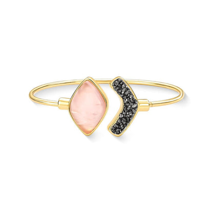 Pulseira Brilhato Pedras Naturais Brasileiras — Folheado a Ouro