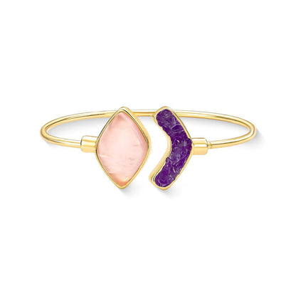 Pulseira Brilhato Pedras Naturais Brasileiras — Folheado a Ouro