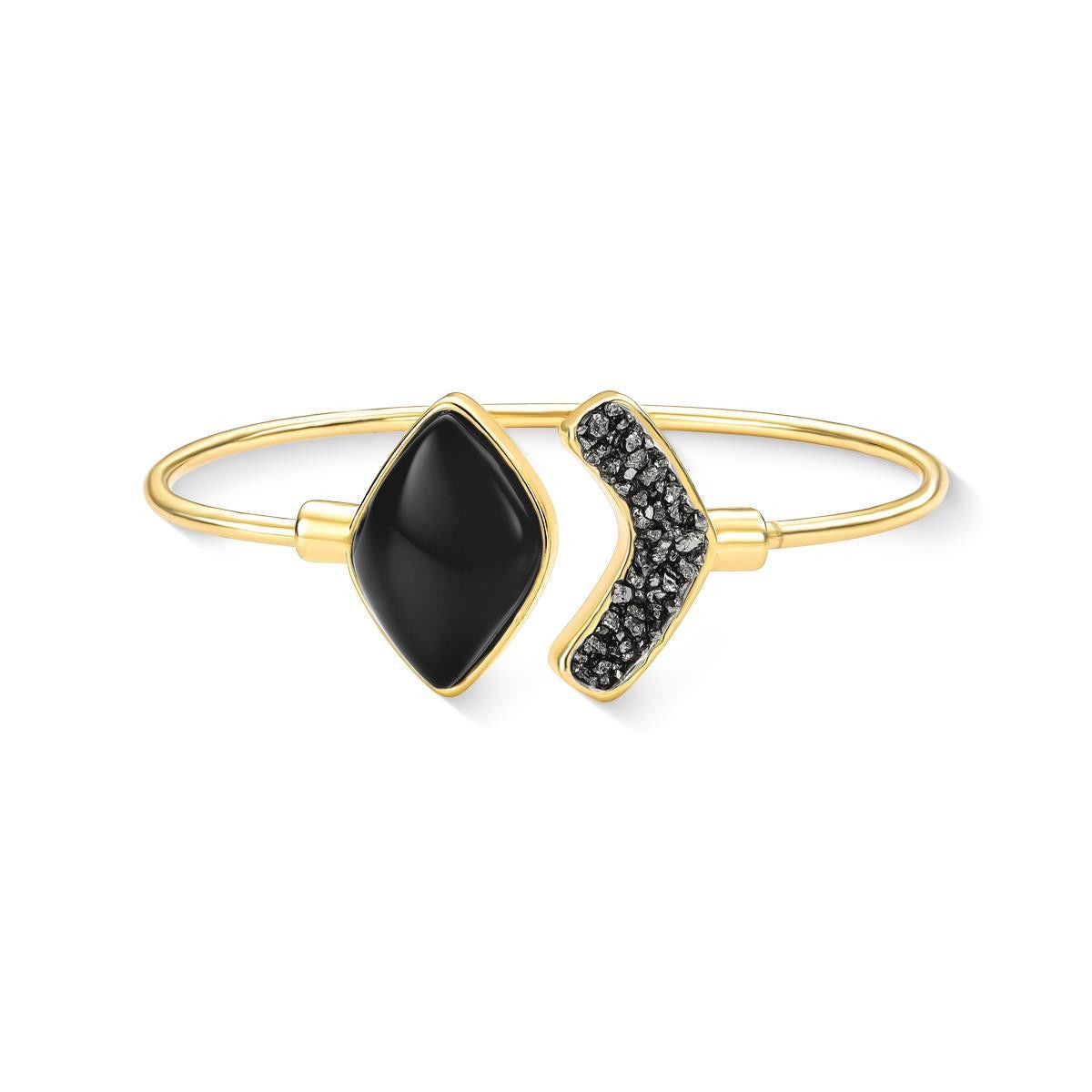 Pulseira Brilhato Pedras Naturais Brasileiras — Folheado a Ouro