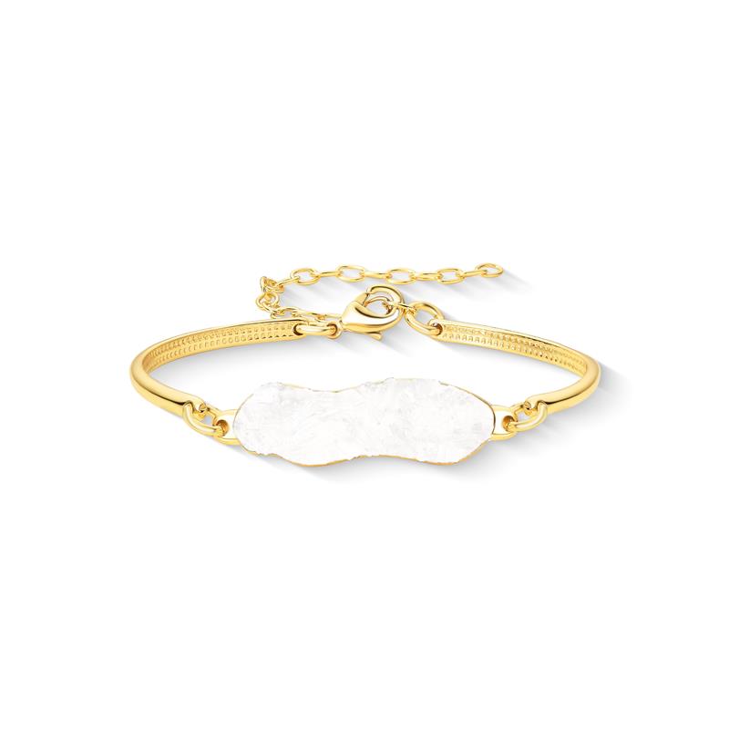 Pulseira Brilhato Pedras Naturais Brasileiras — Folheado a Ouro