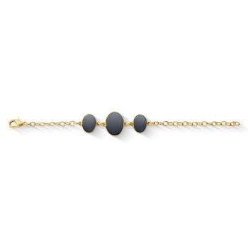 Conjunto Brilhato Pedras Naturais Brasileiras — Folheado a Ouro
