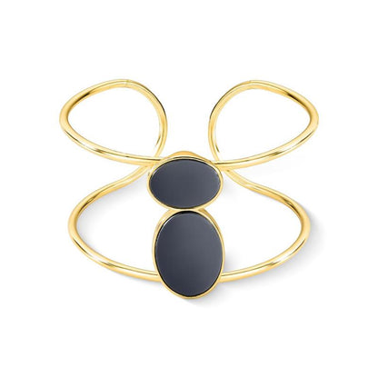 Pulseira Brilhato Pedras Naturais Brasileiras — Folheado a Ouro