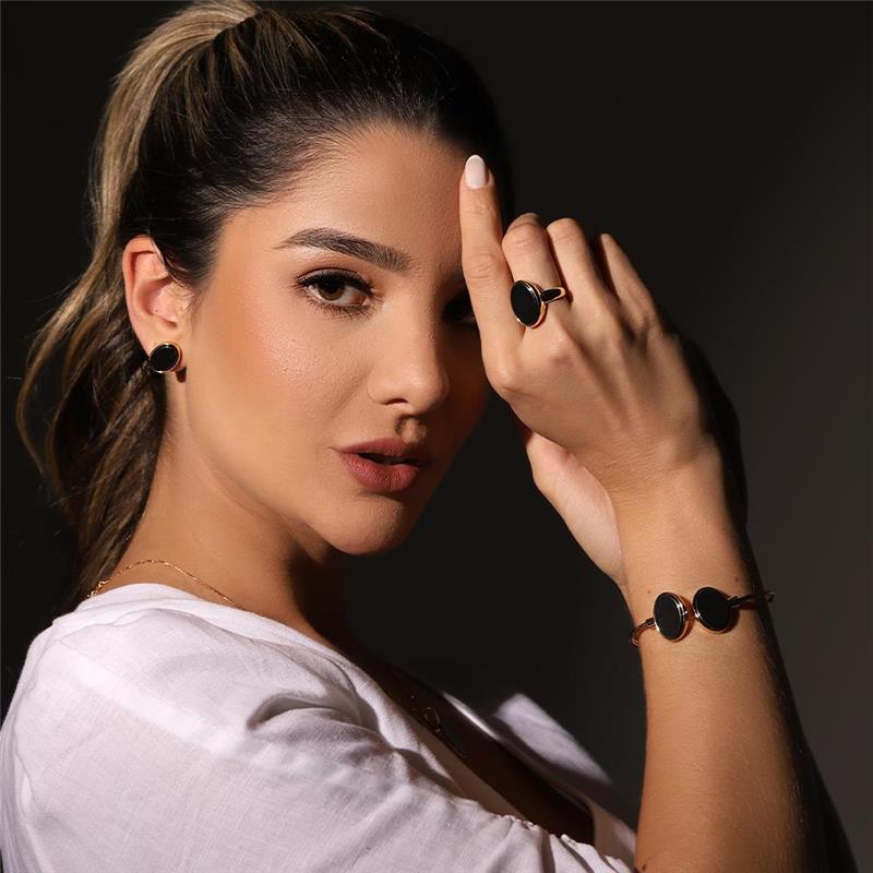 Pulseira Brilhato Pedras Naturais Brasileiras — Folheado a Ouro