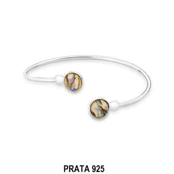 Conjunto Brilhato Pedras Naturais Brasileiras — Folheado a Prata