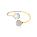 PULSEIRA FOLHEADO A OURO E RÓDIO BRANCO