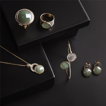 Pulseira Possebon Folheada a Ouro e Ródio Branco - Pedra Natural Quartzo Rosa