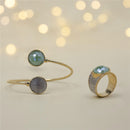 PULSEIRA FOLHEADO A OURO E RÓDIO BRANCO