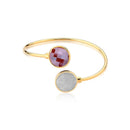 PULSEIRA FOLHEADO A OURO E RÓDIO BRANCO