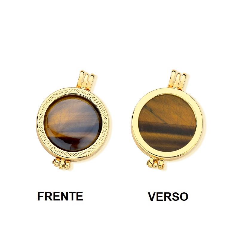 Combo Brilhato Relicário Efeito Perolado — Folheado a Ouro