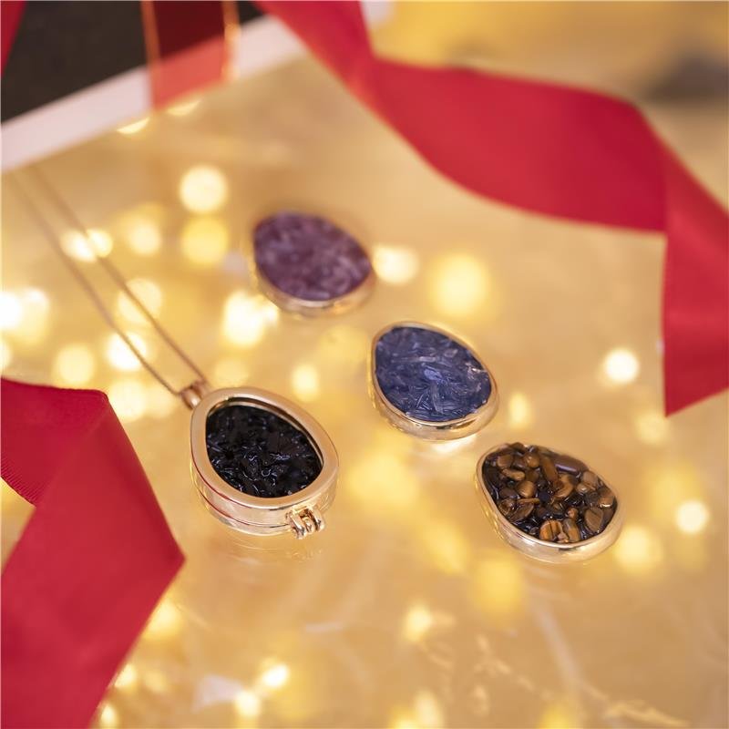 Combo Brilhato Pedras Naturais Brasileiras — Folheado a Ouro