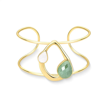 Pulseira Brilhato Pedras Naturais Brasileiras — Folheado a Ouro