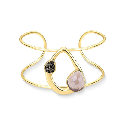 Pulseira Brilhato Pedras Naturais Brasileiras — Folheado a Ouro