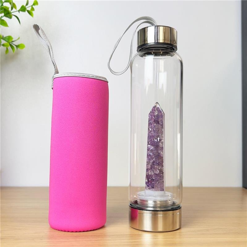 GARRAFA BOAS VIBRAÇÕES - CAPA ROSA