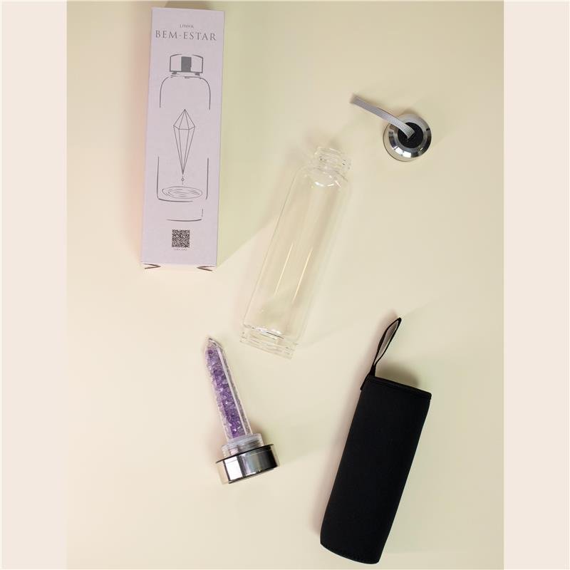 GARRAFA BOAS VIBRAÇÕES - CAPA ROSA