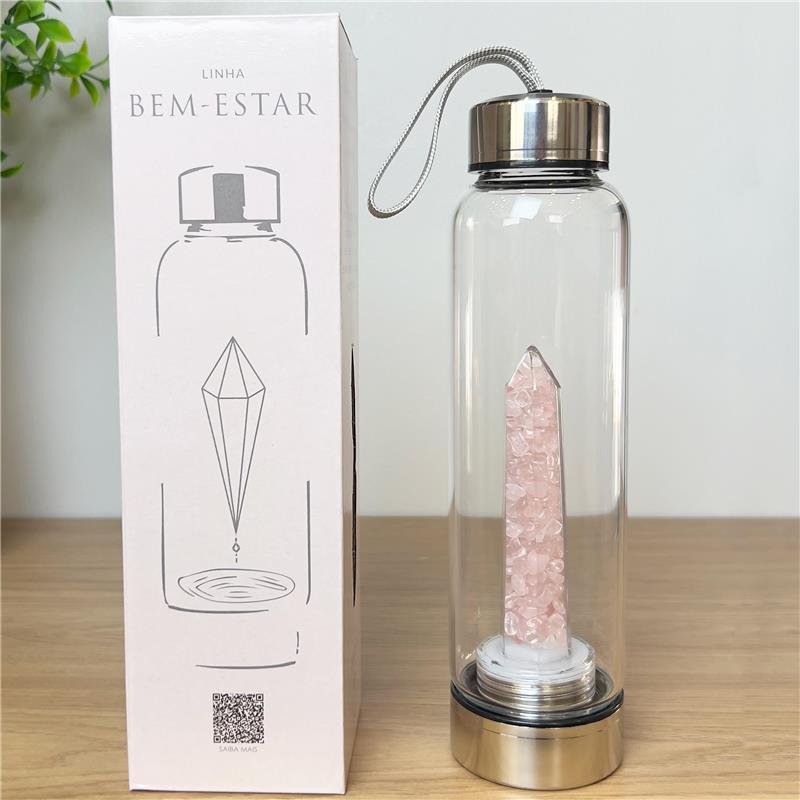 GARRAFA BOAS VIBRAÇÕES - CAPA ROSA