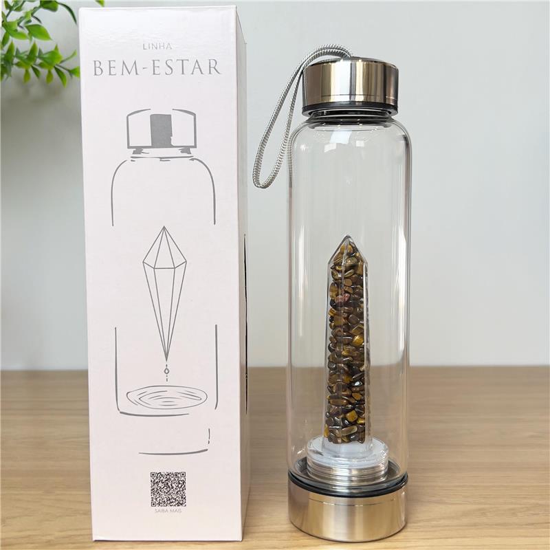 Garrafa Olho de Tigre - Capa Rosa
