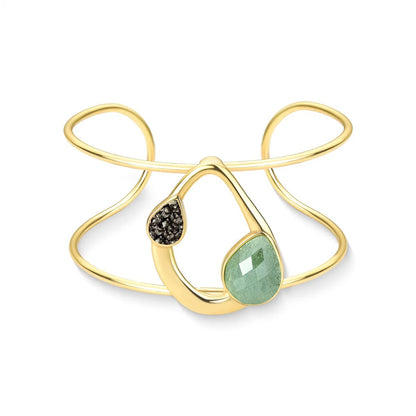 Pulseira Brilhato Pedras Naturais Brasileiras — Folheado a Ouro