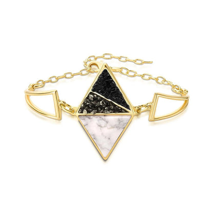 Pulseira Brilhato Pedras Naturais Brasileiras — Folheado a Ouro