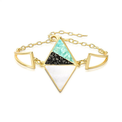 Pulseira Brilhato Pedras Naturais Brasileiras — Folheado a Ouro