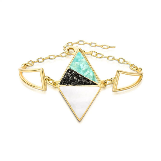 Pulseira Brilhato Pedras Naturais Brasileiras — Folheado a Ouro