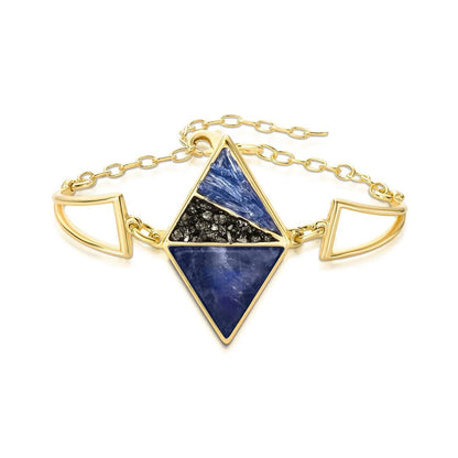 Pulseira Brilhato Pedras Naturais Brasileiras — Folheado a Ouro