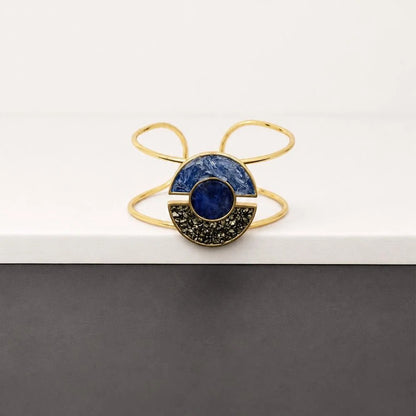 Pulseira Brilhato Pedras Naturais Brasileiras — Folheado a Ouro