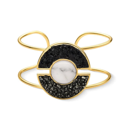 Pulseira Brilhato Pedras Naturais Brasileiras — Folheado a Ouro