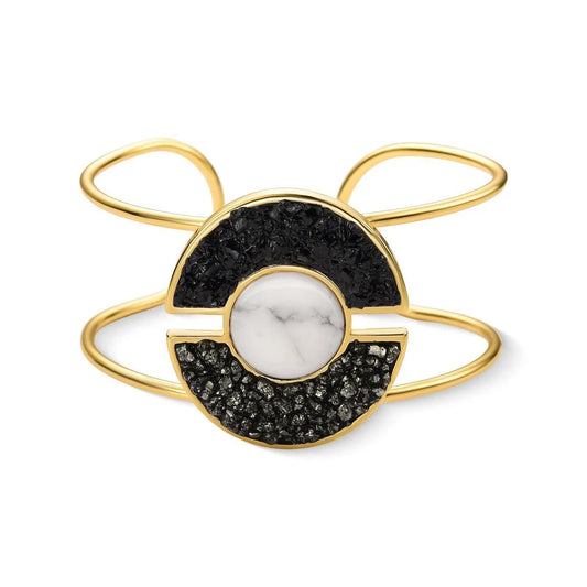 Pulseira Brilhato Pedras Naturais Brasileiras — Folheado a Ouro