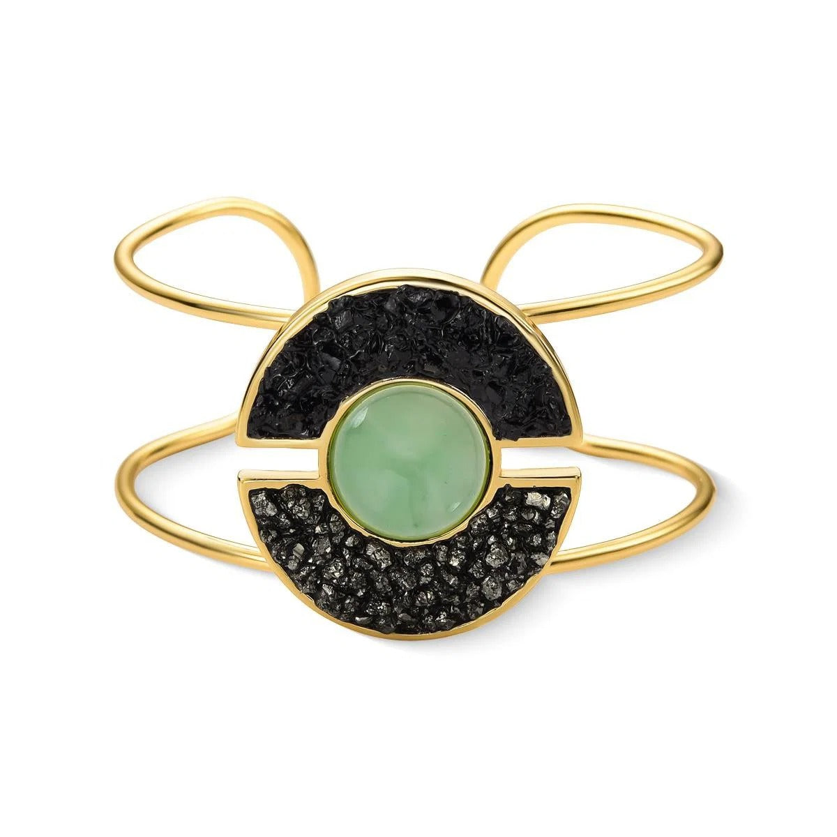 Pulseira Brilhato Pedras Naturais Brasileiras — Folheado a Ouro