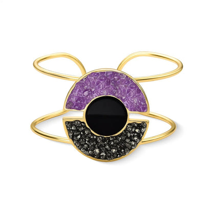 Pulseira Brilhato Pedras Naturais Brasileiras — Folheado a Ouro