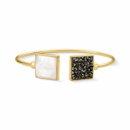 Pulseira Brilhato Pedras Naturais Brasileiras — Folheado a Ouro