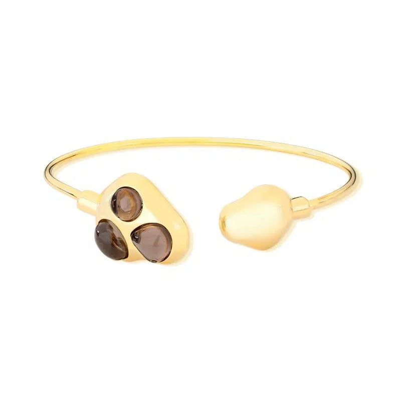 Pulseira Brilhato Pedras Naturais Brasileiras — Folheado a Ouro
