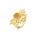 ANEL FOLHEADO A OURO