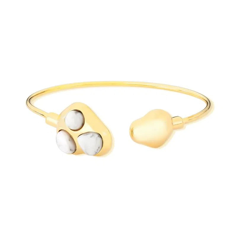 Pulseira Brilhato Pedras Naturais Brasileiras — Folheado a Ouro