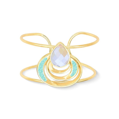 Pulseira Brilhato Pedras Naturais Brasileiras — Folheado a Ouro