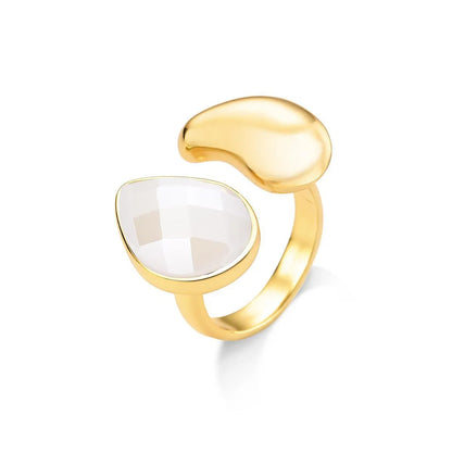 ANEL FOLHEADO A OURO