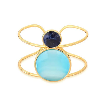 Pulseira Brilhato Pedras Naturais Brasileiras — Folheado a Ouro