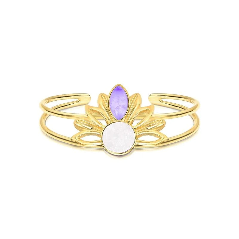 Pulseira Brilhato Pedras Naturais Brasileiras — Folheado a Ouro