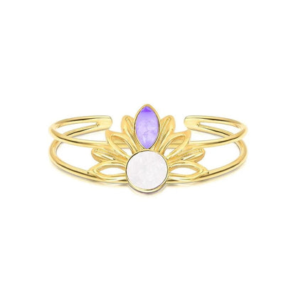 Pulseira Brilhato Pedras Naturais Brasileiras — Folheado a Ouro