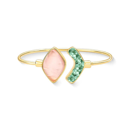 Pulseira Brilhato Pedras Naturais Brasileiras — Folheado a Ouro