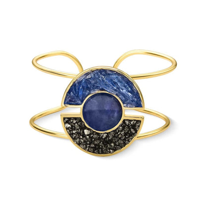Pulseira Brilhato Pedras Naturais Brasileiras — Folheado a Ouro