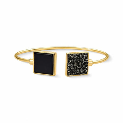 Pulseira Brilhato Pedras Naturais Brasileiras — Folheado a Ouro